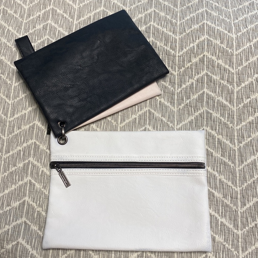 Jones New York 4pc Interchangeable Wristlet set blush, black, white Vegan leathr - Picture 5 of 9